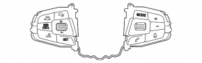 Butoane de control pe volanul BMW X7 G07 19-22 pentru radar