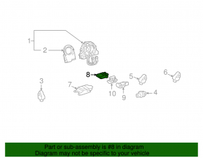 OCCUPANT DETECTION SENSORl Lexus ES300h ES350 13-18