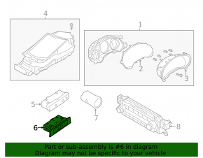 Блок кнопок передней панели нижний Mazda 3 19-26 4d под кнопку открытие крышки багажника