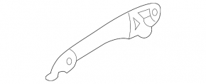 Ручка двери внешняя задняя левая Mazda6 03-05