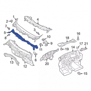 Поддон дворников пластик Ford Ecosport 18-22