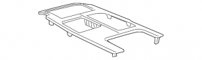 Накладка центральной консоли с подстаканниками Lexus GS300 GS350 GS430 GS450h 06-07 красное дерево