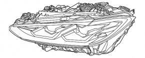 Фара передняя правая BMW 3 G80 21-26 M3, LED