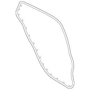 Уплотнитель двери задней правой Ford Bronco Sport 21-26