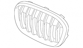 Grilă radiator stânga BMW X1 F48 16-19