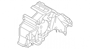 Корпус голый кондиционер, левая часть Subaru Outback 10-14