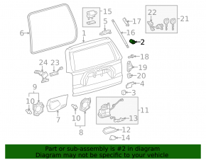 Отбойник капота внутренний левый Lexus ES250 ES300h ES350 19-26