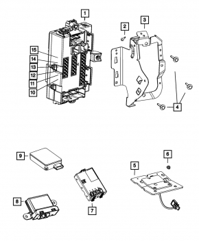 Body Control Module Dodge Dart 13-15 SXT