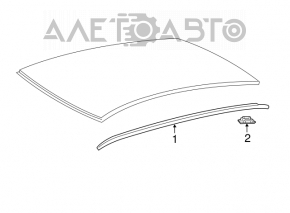 Накладка крыши правая Toyota Avalon 13-18