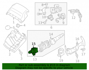 Подрулевой переключатель левый Mitsubishi Outlander Sport ASX 10-17 тип 2