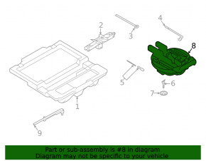 Spumă plastică pentru scule Subaru Outback 20-25