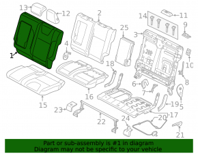 Задний ряд сидений 2 ряд Ford Escape MK3 13-14 кожа беж