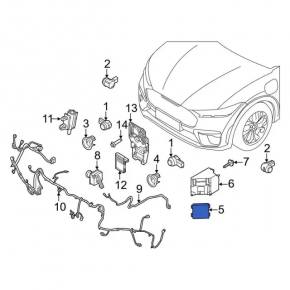 Датчик слепых зон левый Ford Escape MK4 23-26