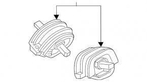 Подушка КПП левая BMW 5 F10 12-16 2.0T RWD