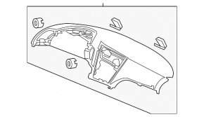Panoul frontal al torpilei fără AIRBAG pentru Honda CRZ 11-16