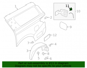 Замок лючка бензобака Ford Escape MK4 20-26