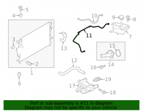 Патрубок охлаждения обратка Ford Fusion mk5 17-20 2.0Т длинный
