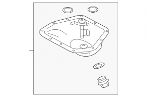 Поддон масляный Subaru Outback 15-19 2.5 FB25