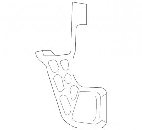 Крепление правой фары нижнее внешнее Lexus RX300 RX330 RX350 RX400h 04-09