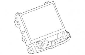 Monitor, display, navigație GMC Terrain 18-19 zgârieturi