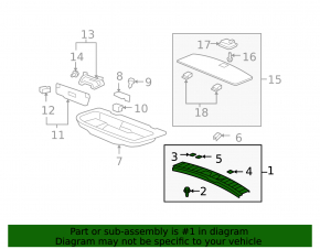 Накладка проема багажника Acura MDX 07-09
