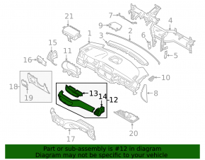 Ornamente negre pentru panoul frontal cu guri de aerisire pentru Hyundai Tucson 19-21