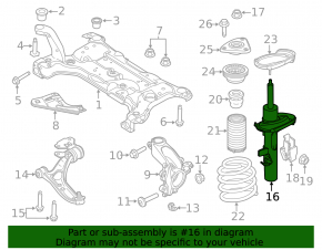 Амортизатор передний правый Ford Focus mk3 14-18