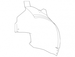 Подкрылок передний левый задняя часть Mercedes R-class W251 06-13