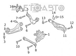 Рычаг поперечный задний левый Honda Civic XI FE/FL 22-26