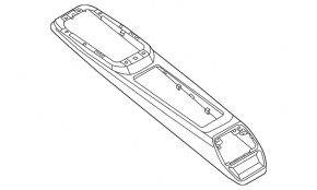 Накладка центральной консоли верхняя Volkswagen ID.4 21-22 черная