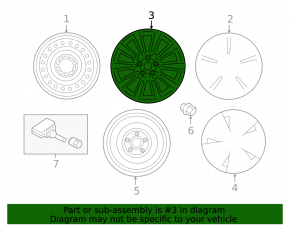Roată de 18 inch pentru Mitsubishi Outlander 16-21, tip 2, jantă