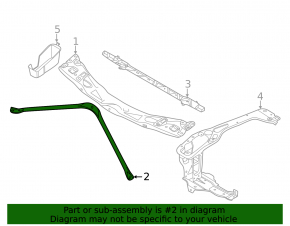 Распорка передняя BMW 2 F44 20-24 228i, M235i