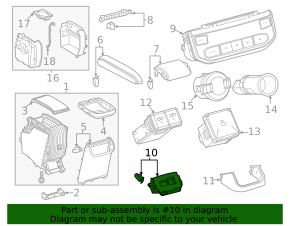 Накладка центральной консоли задняя нижняя Toyota Highlander 20-26