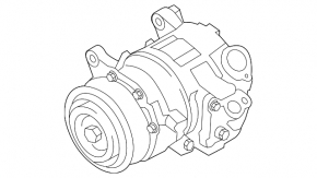 Компрессор кондиционера BMW X1 E84 13-15 2.0T