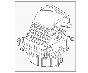 Корпус печки голый Honda Passport 19-25