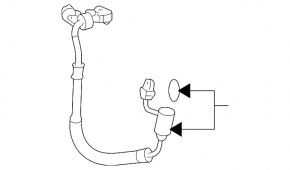 Teava aer conditionat compresor-incalzitor primul Toyota Highlander 08-13 3.5 nou original