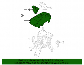 Накладка шифтера КПП Mitsubishi Outlander 18-20 PHEV