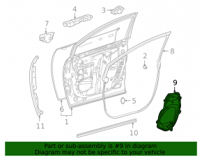 Панель двери внутренняя передняя левая Toyota Sienna 21-26