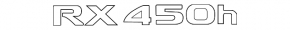 Emblema inscriptionată RX450h, ușa portbagajului Lexus RX450h 10-15, nou original