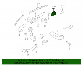 Воздуховод правый Mercedes W164 ML беж