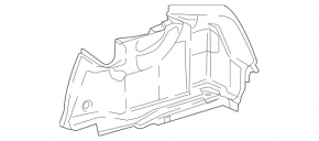 Decorat arc dreapta Mercedes W213 E 300/400/43/63 17-18 negru
