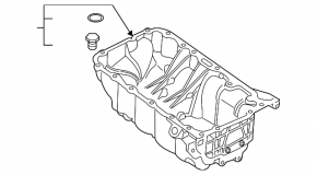 Поддон масляный BMW X1 F48 16-19 B46