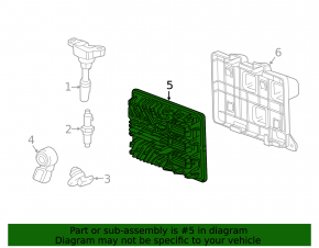 Блок ECU компьютер двигателя Chevrolet Malibu 16-17