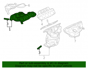 Катализатор нижний Mitsubishi Outlander 14-20 3.0