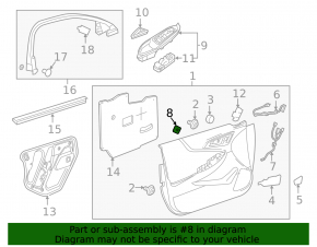 Кнопка блокировки двери передняя левая Chevrolet Malibu 16-25
