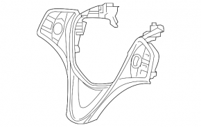 Кнопки управления на руле Acura TLX 15-20