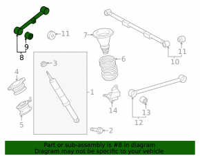 Braț de control transversal spate stânga Lexus GX550 24-26