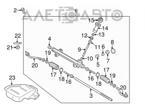 Рулевой наконечник левый Hyundai Sonata 11-14