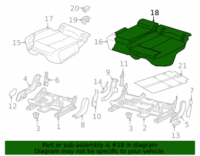 Tapițerie pernă banchetă spate, al doilea rând, stânga, Audi Q5 80A 21-24, piele gri