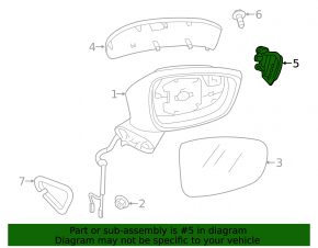 Повторитель поворота правого зеркала Mazda 6 14-16